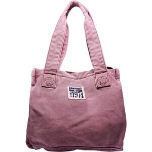 VTG Converse One Star Legacy Mauve Pink Canvas Tote Bag Utility Streetwear Y2K
